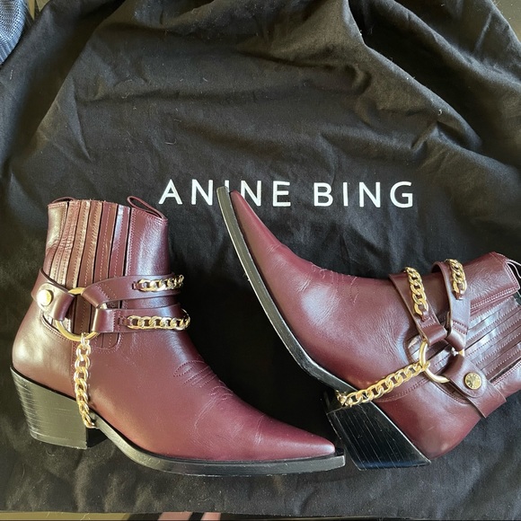 Anine Bing Harris Western cowboy booties - Picture 2 of 7